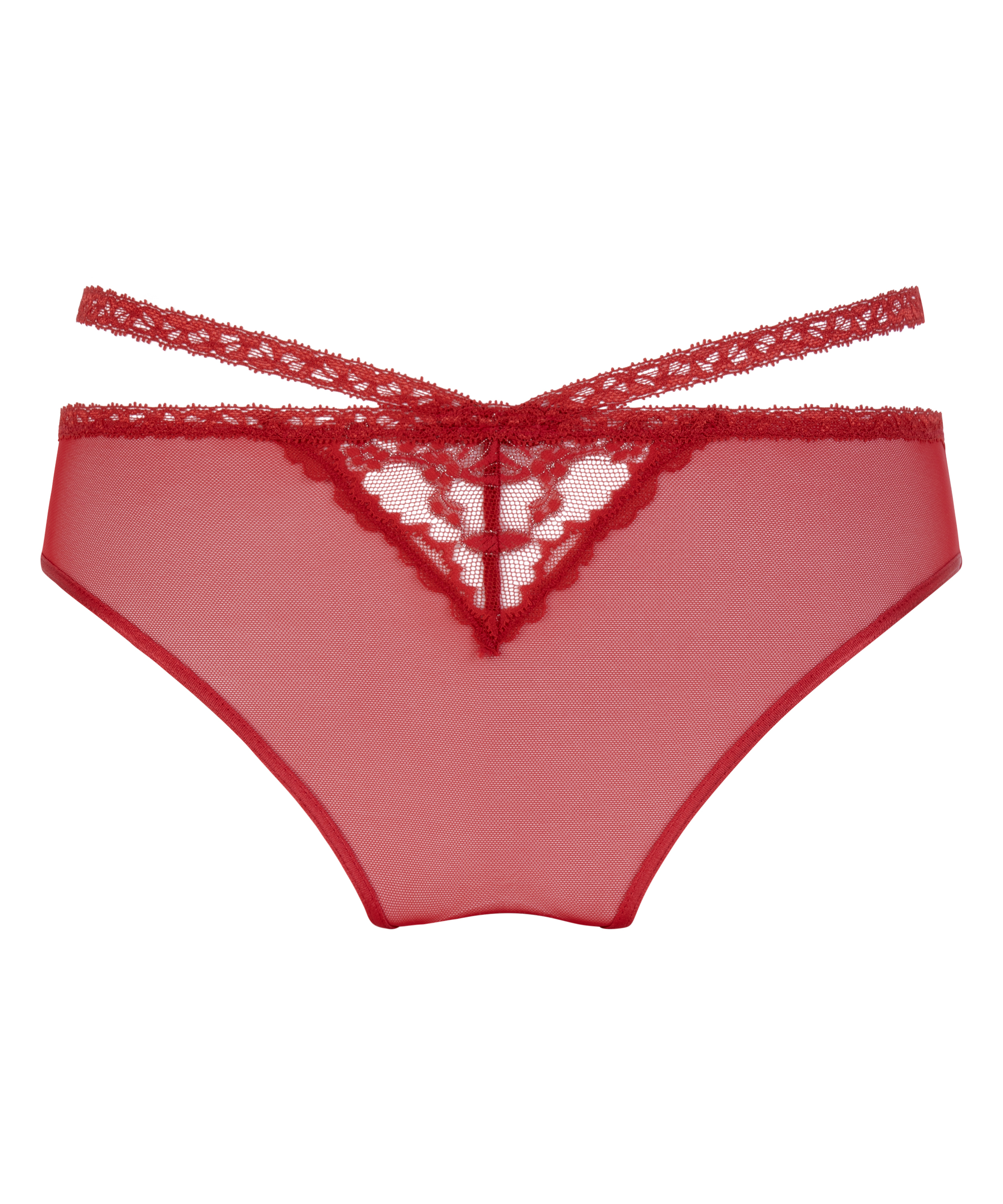 Slip brésilien Penny, Rouge, main