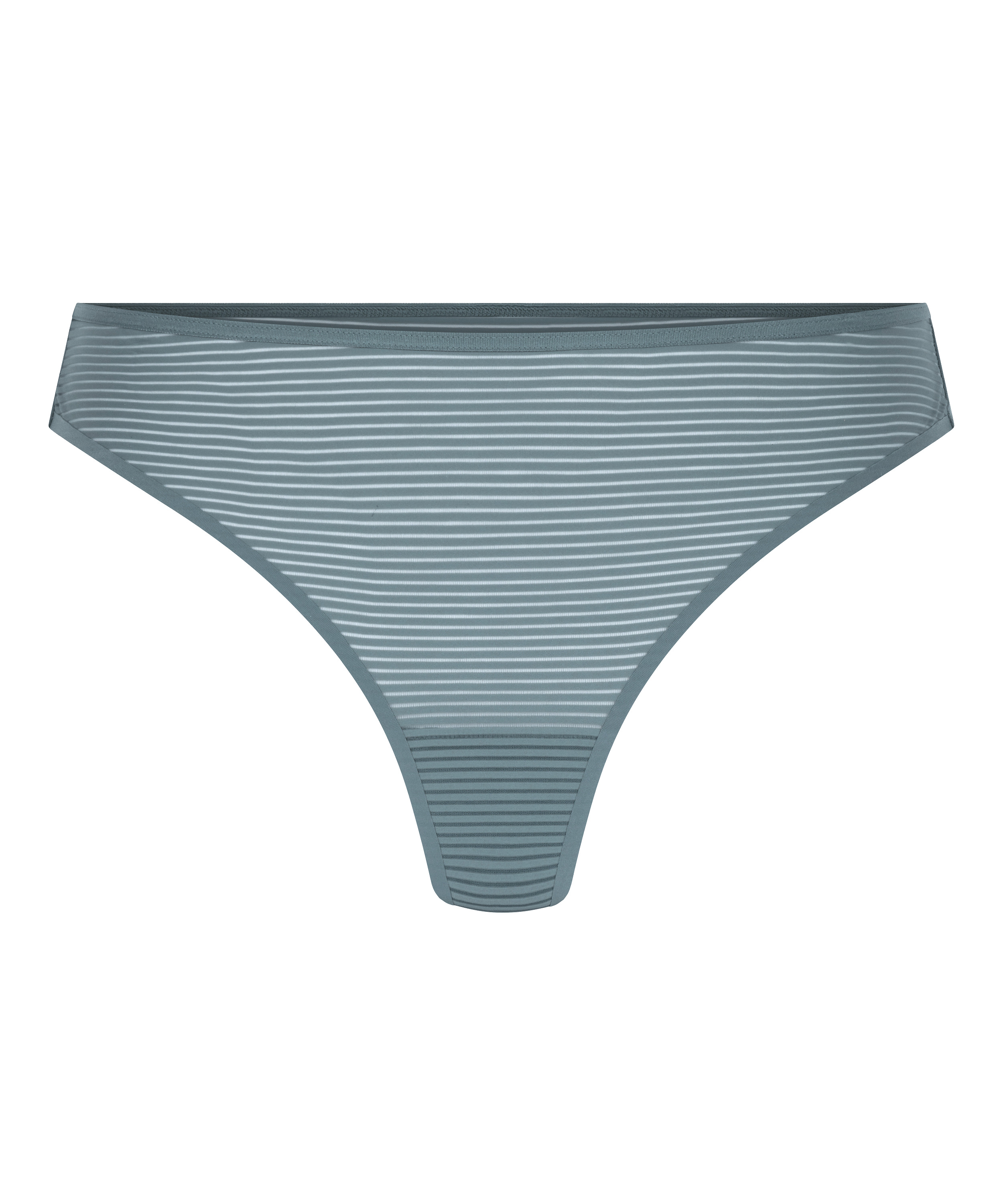 Invisible string Stripe mesh, Gris, main