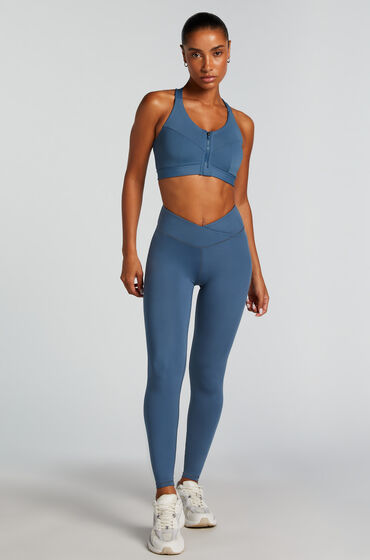 Hunkemöller HKMX Legging croisé à taille haute Bleu
