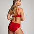 Slip taille haute Sophie, Rouge