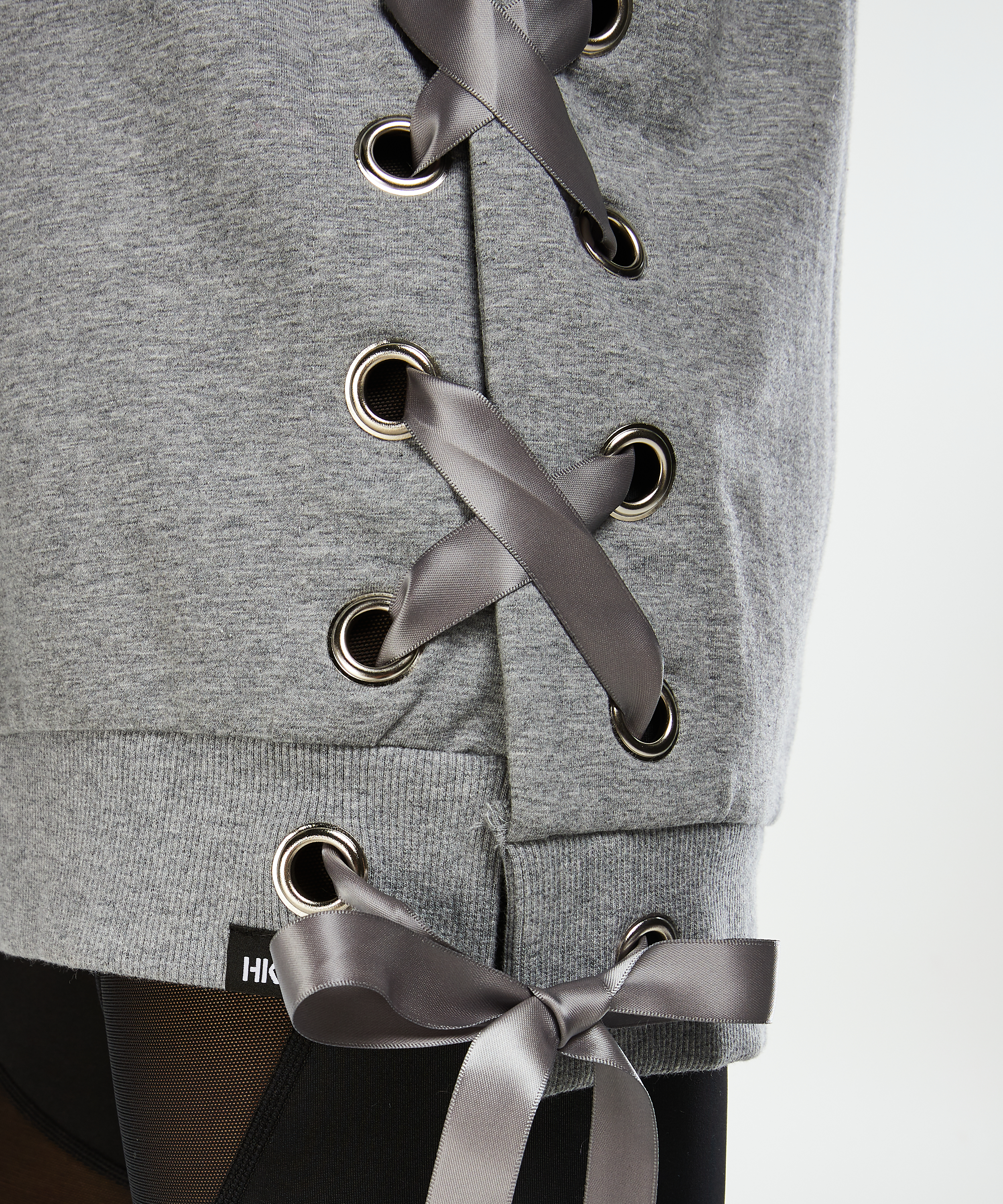 Sweat HKMX lacé, Gris, main