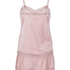 Camisole velours Dentelle, Rose