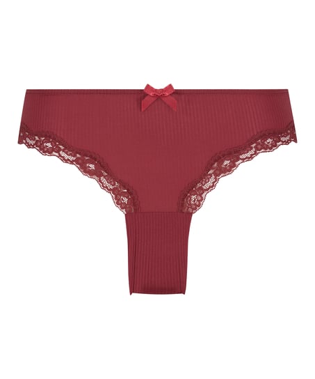 Slip br&eacute;silien Lola, Rouge