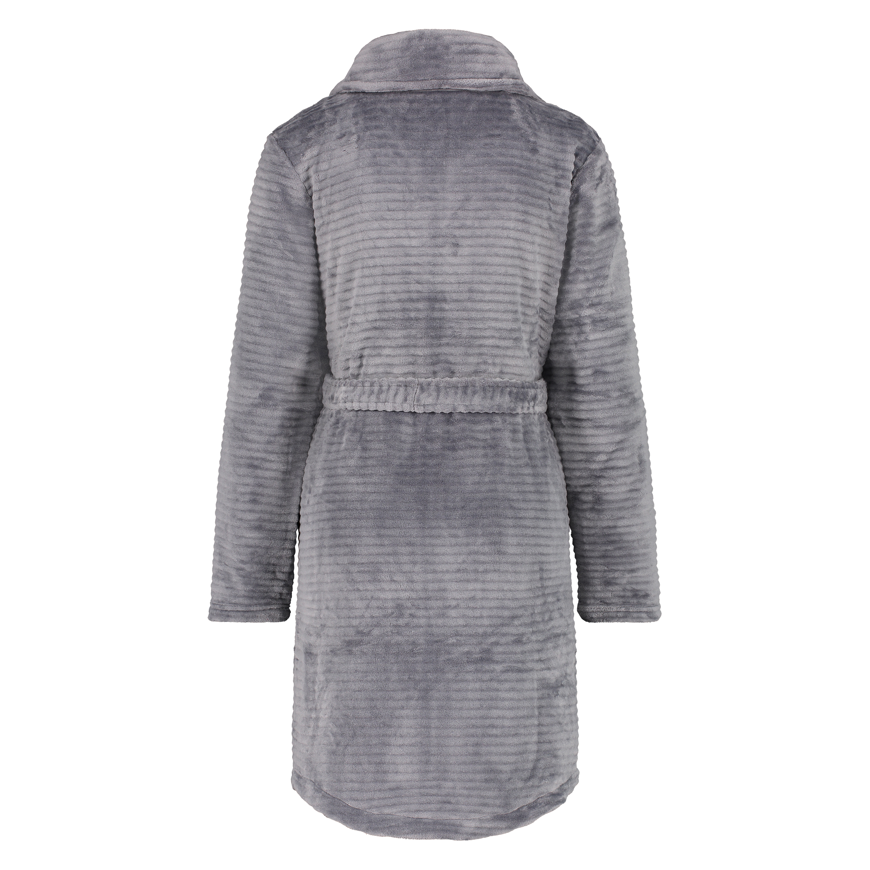 Peignoir Zip Fleece, Gris, main