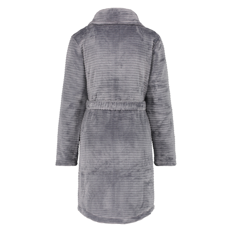 Peignoir Zip Fleece, Gris