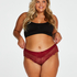 Slip brésilien short Selena, Rouge
