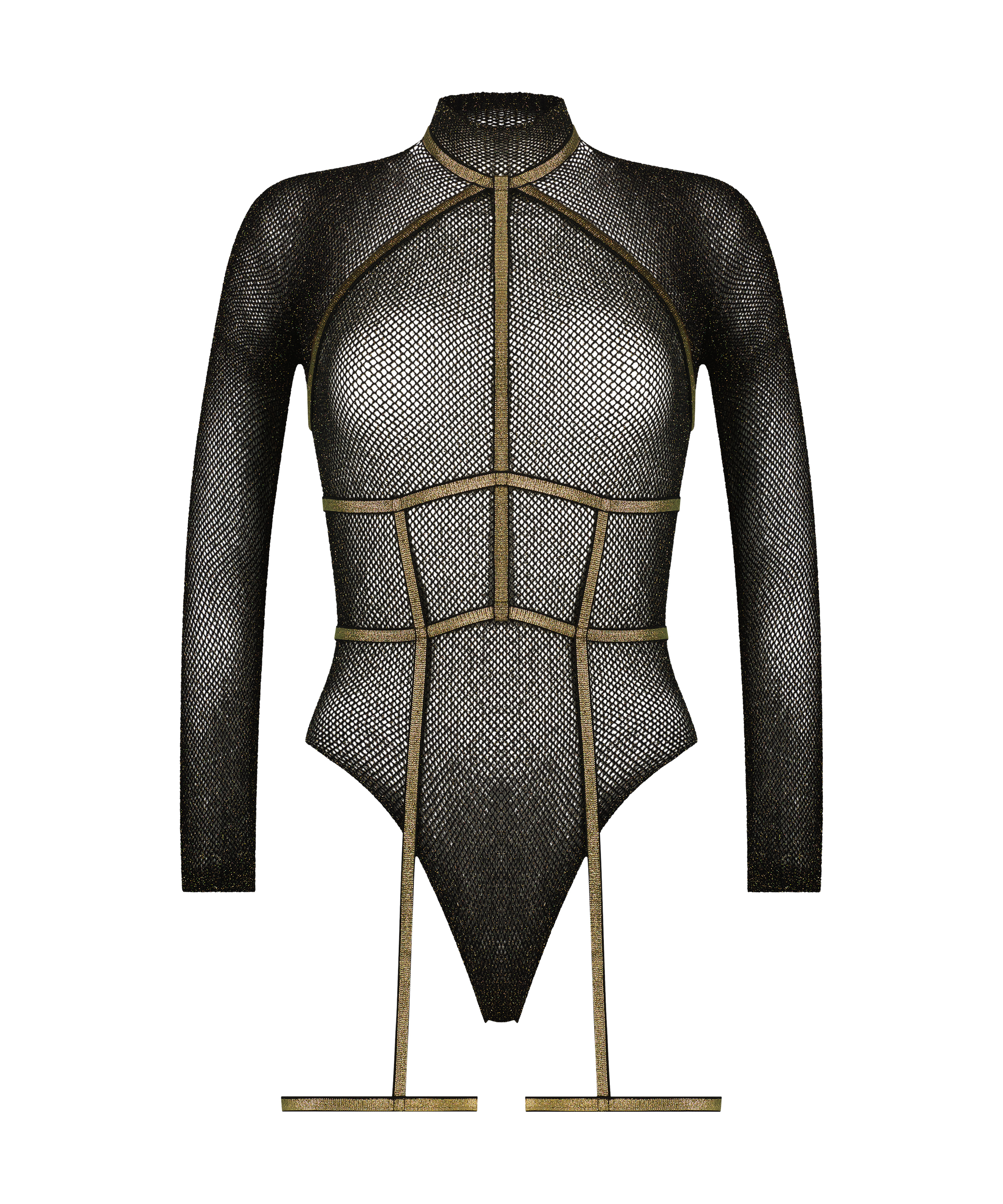 Private ensemble de harnais de body set, Noir, main