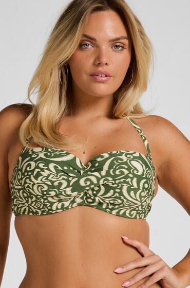 Hunkemöller Haut de Bikini Armature Rembourre Cancun Vert