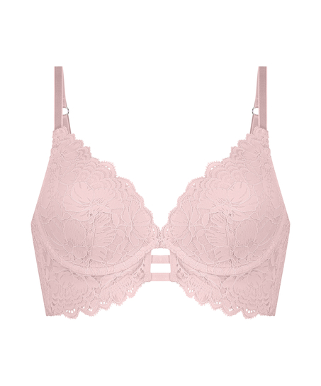 Soutien-gorge à armatures préformé longline Andrea, Rose