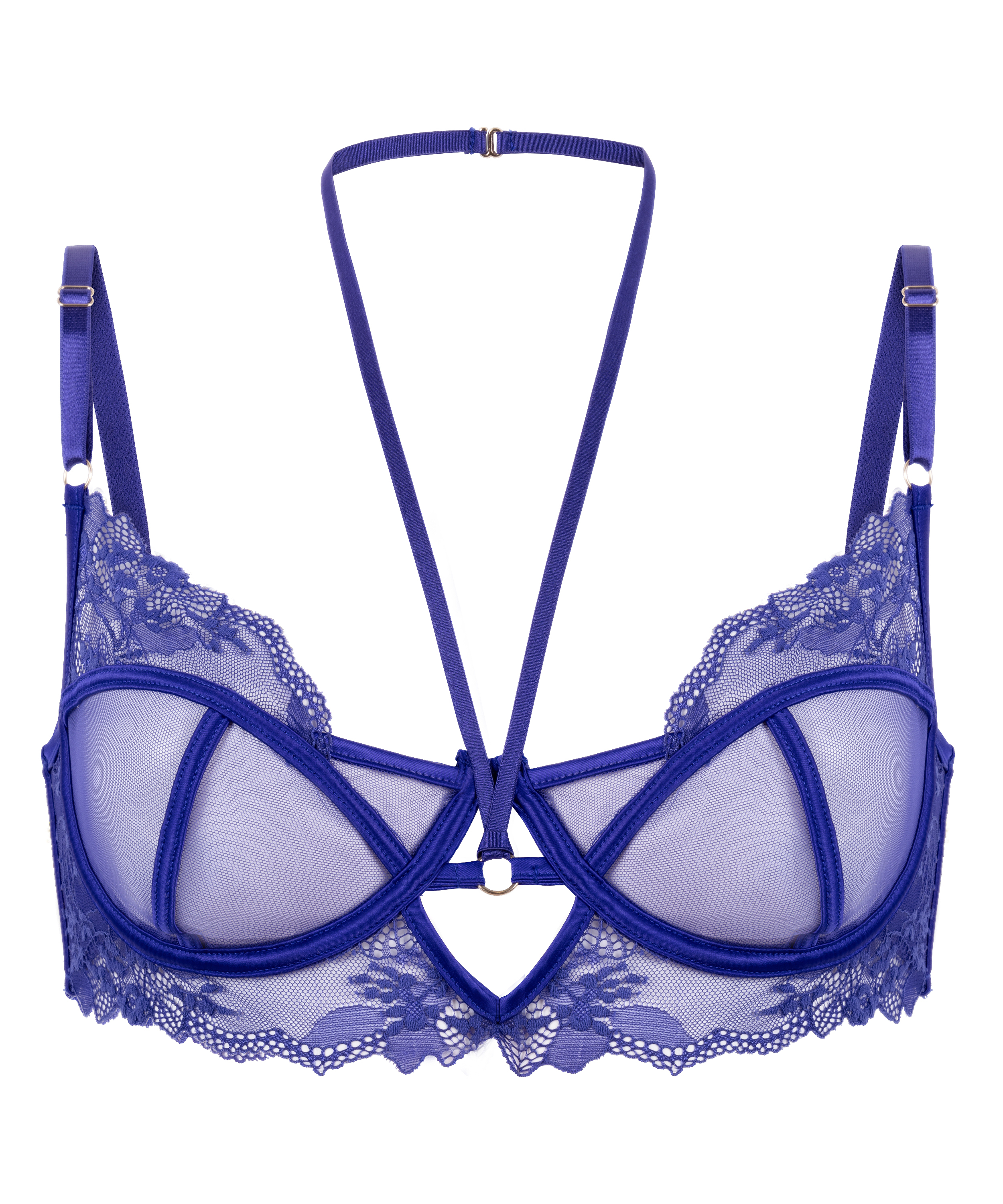Soutien-gorge à armatures non-préformé Amari, Bleu, main