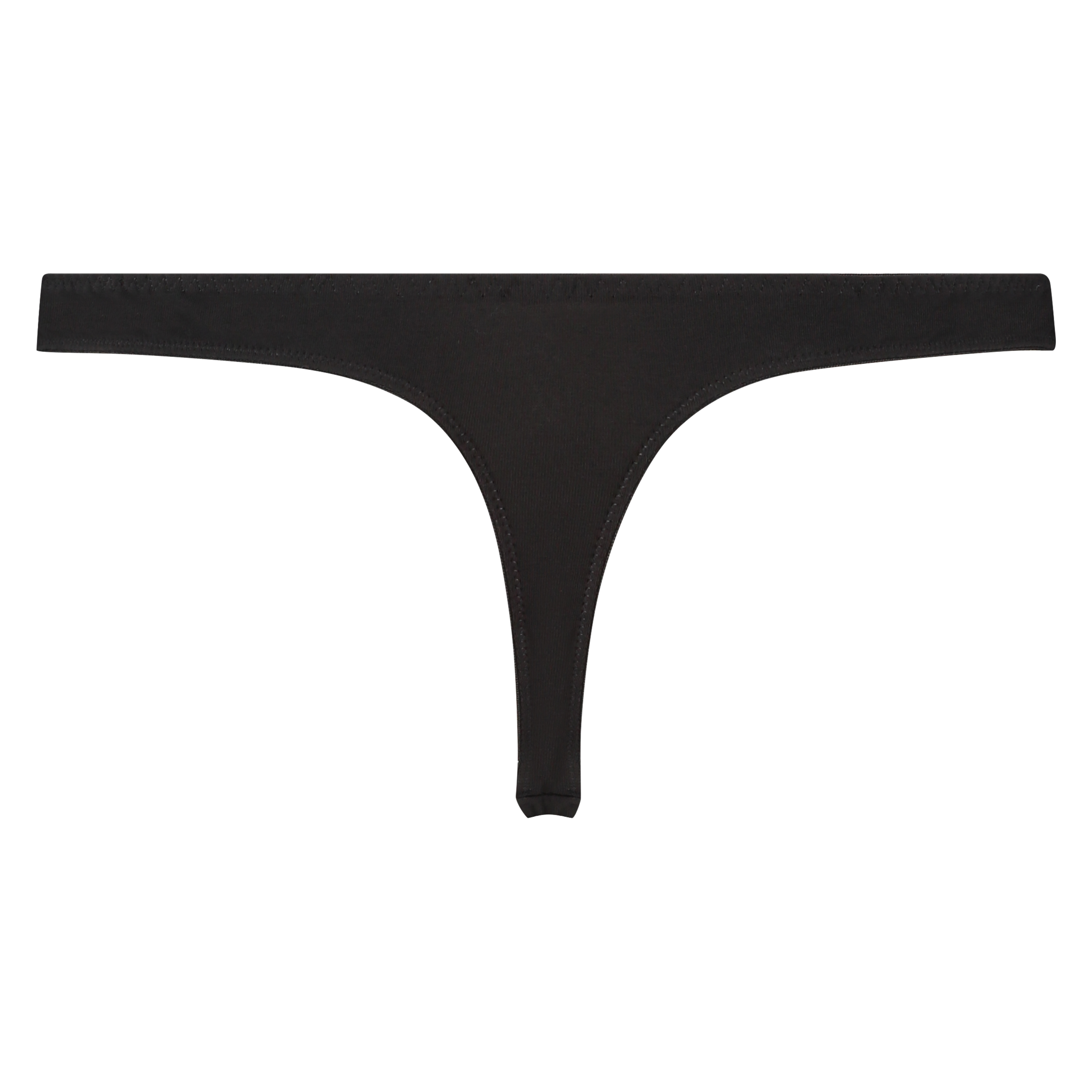 String Secret Dentelle Coton, Noir, main