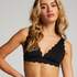 Haut de bikini Triangle Scallop, Noir