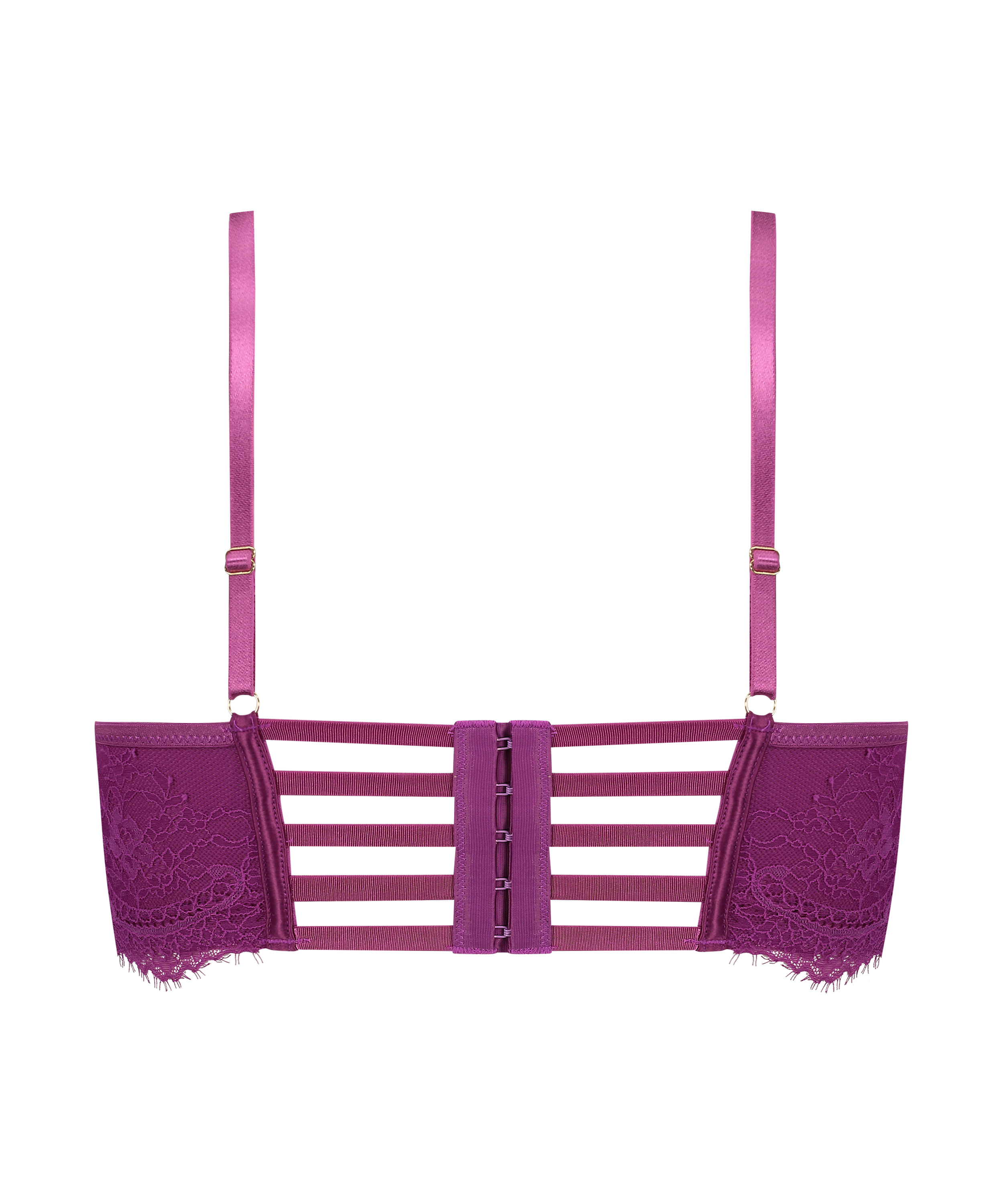 Soutien-gorge à armatures non-préformé longline Monet, Violet, main