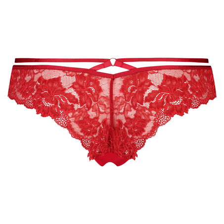 Slip brésilien ouvert Sosha, Rouge