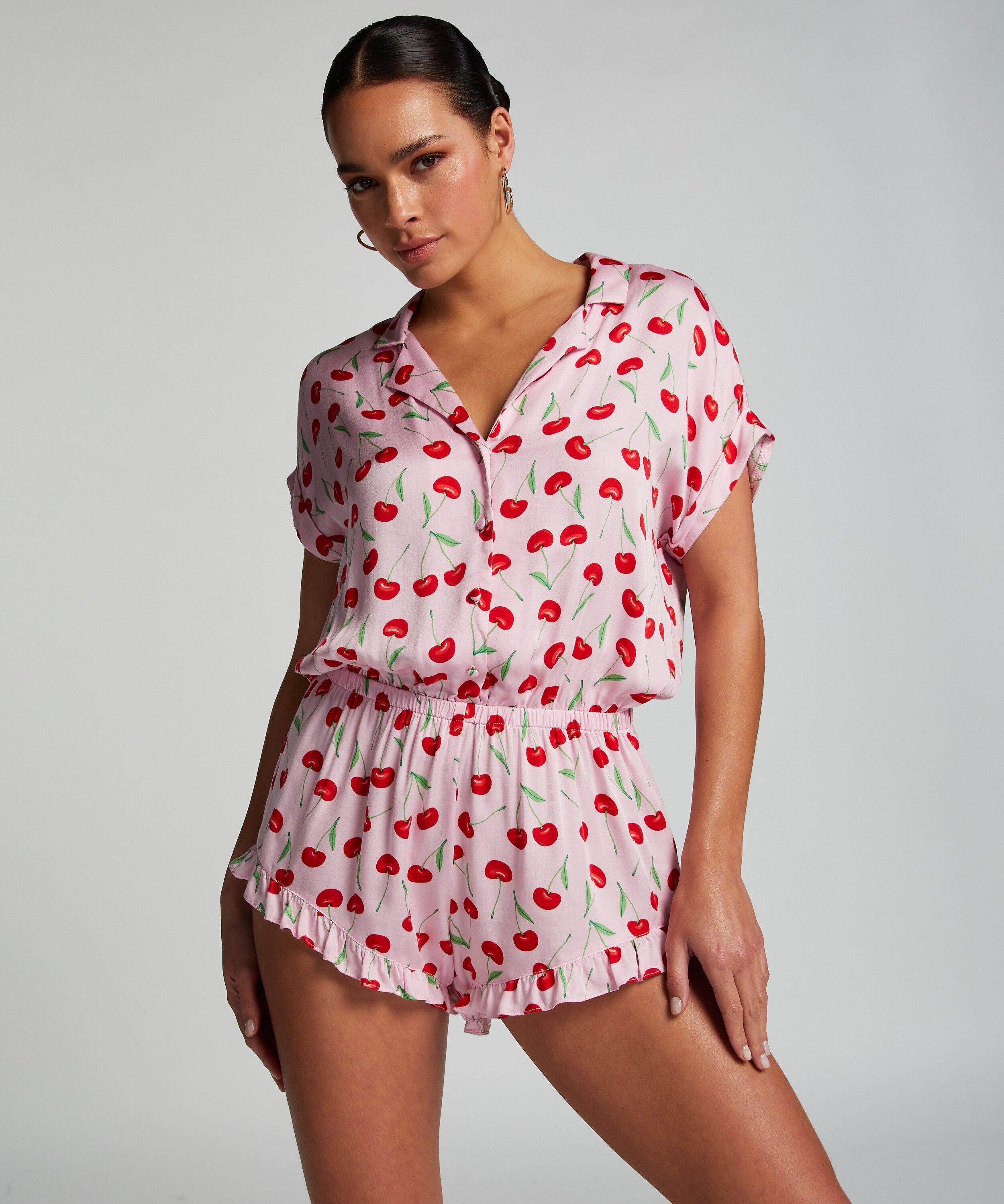Combinaison Teddy Cherry, Rose