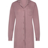 Robe-chemise à manches longues en jersey Essential, Rose