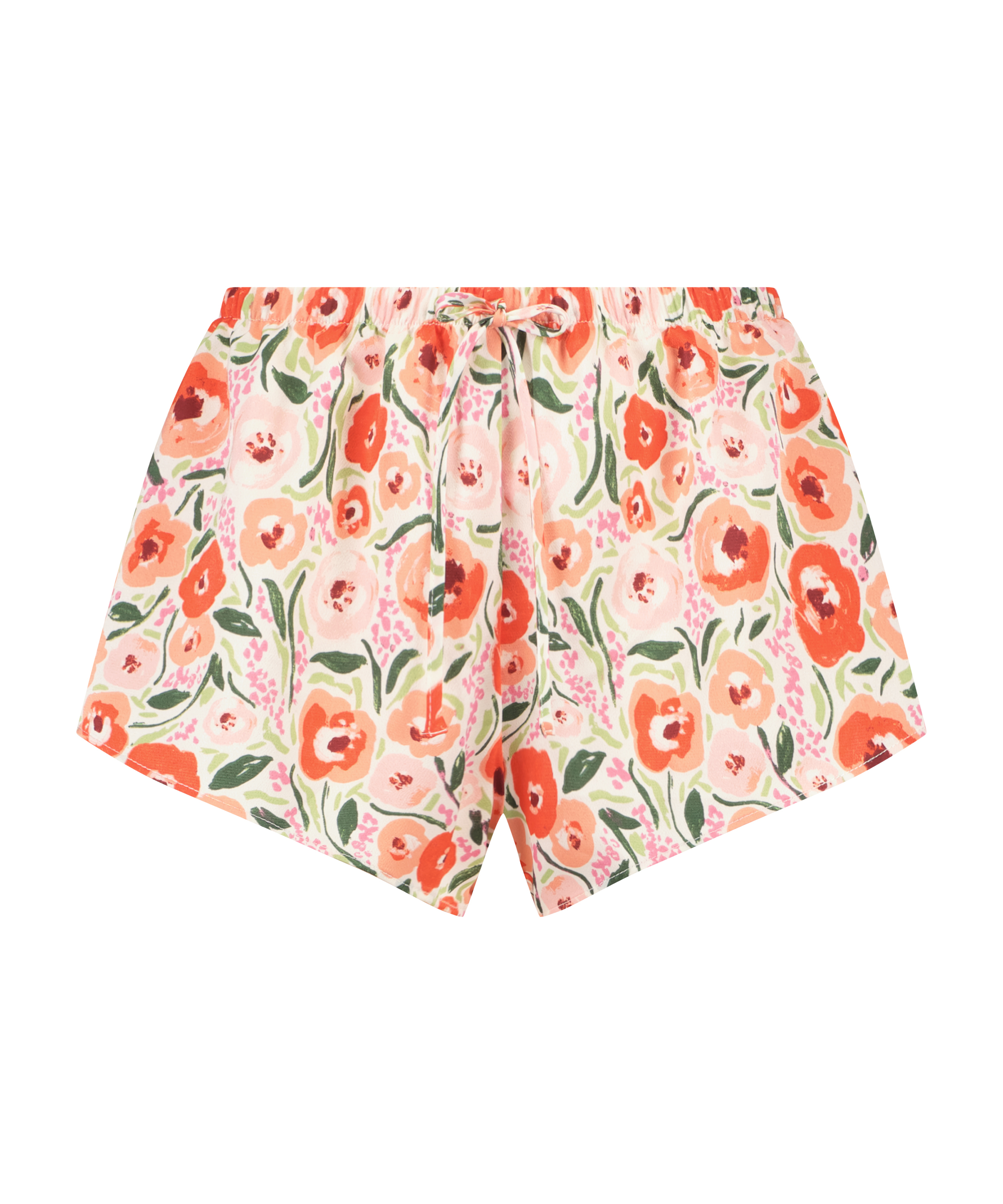 Satin Shorts, Blanc, main