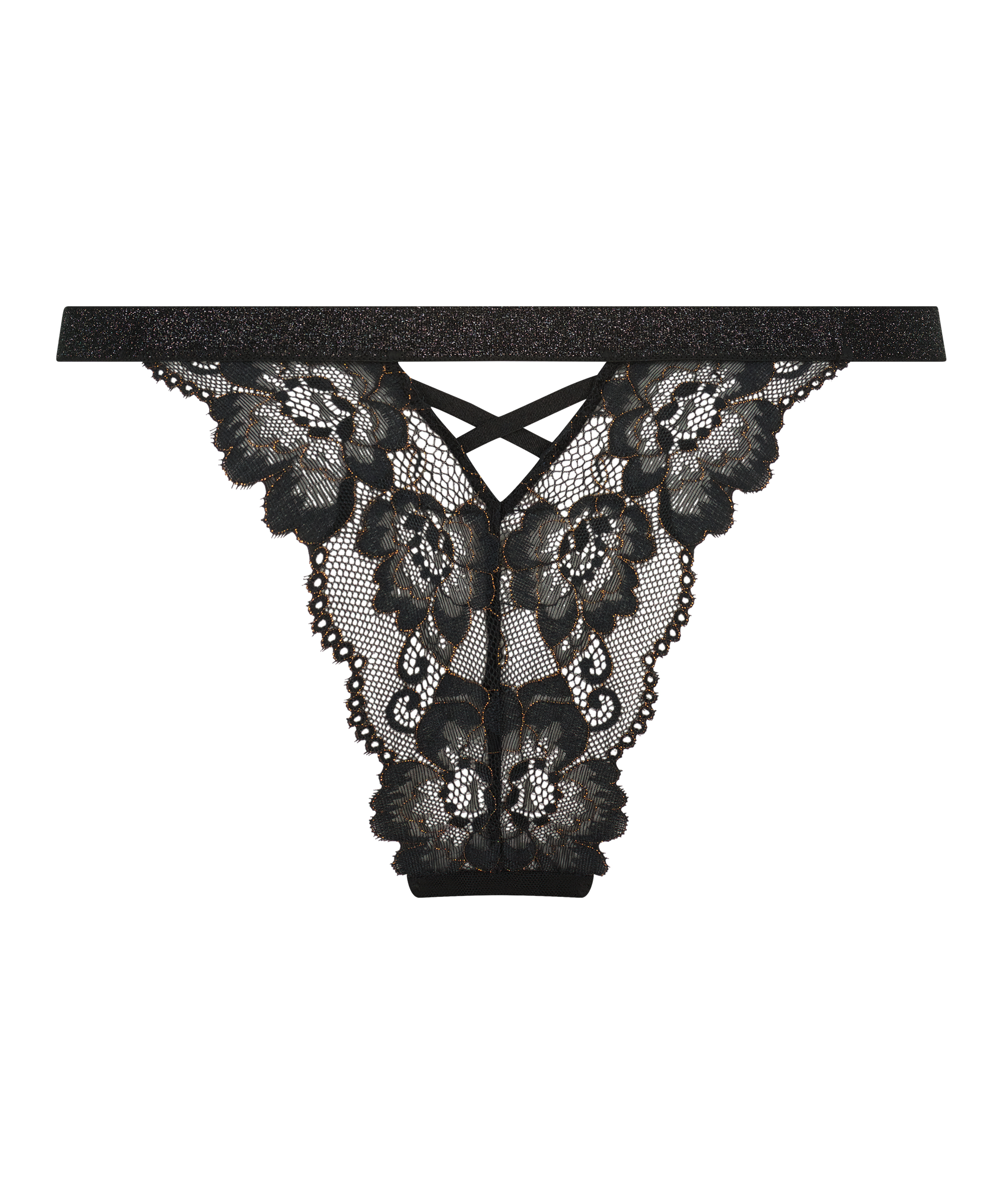 Slip brésilien Phia, Noir, main