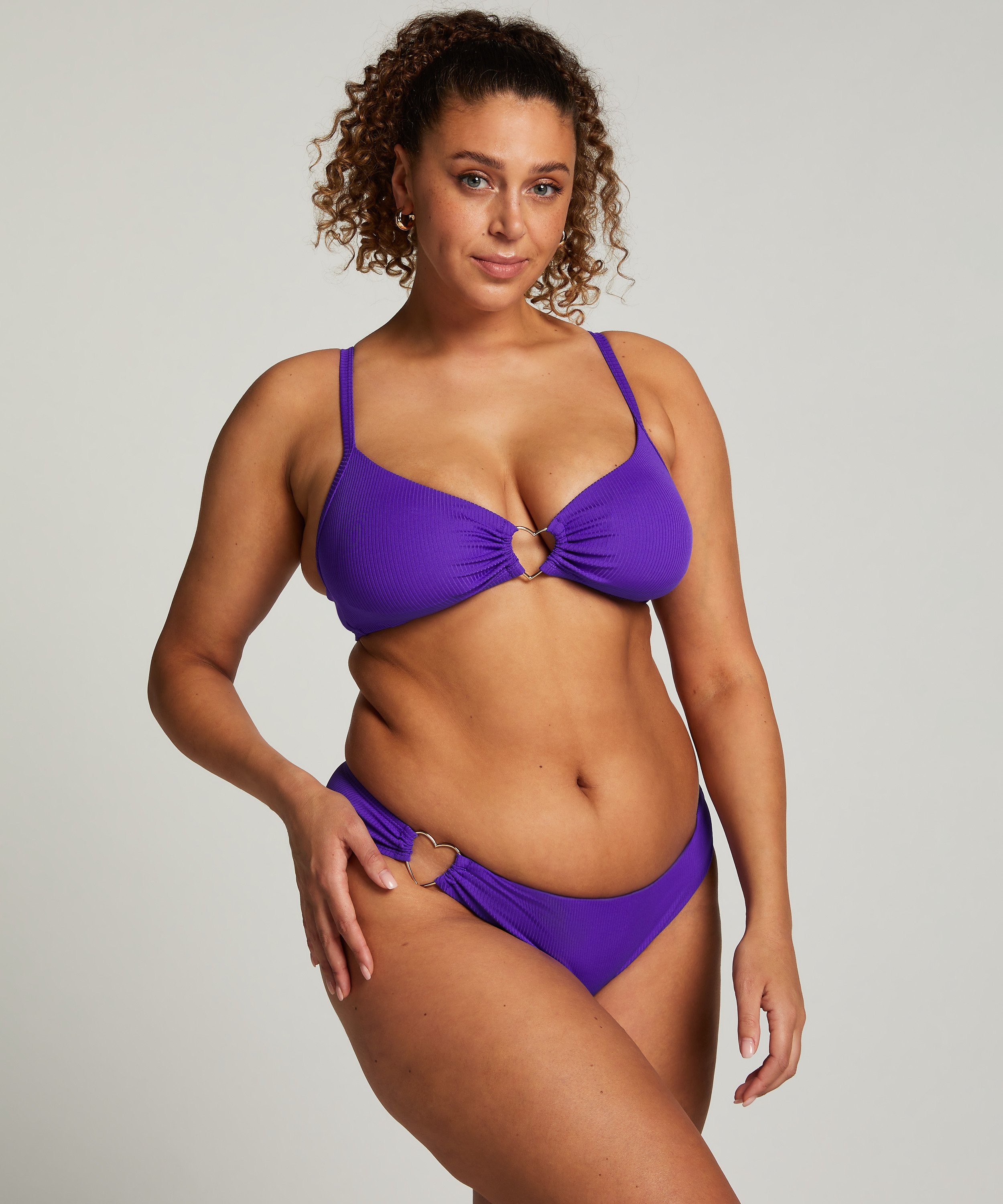 Haut de bikini court Eclipse, Violet, main
