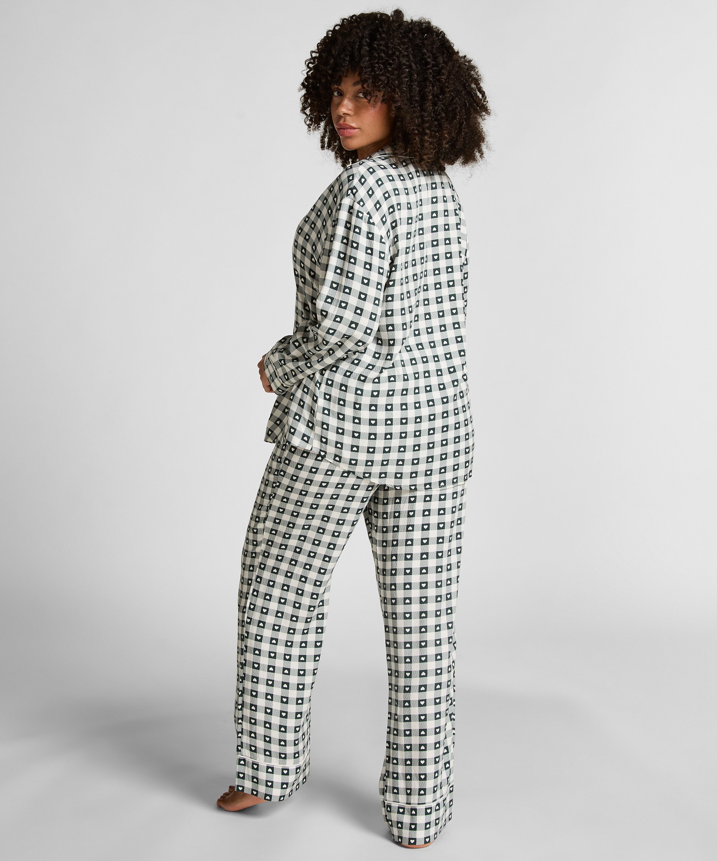 Pyjama en sergé, Vert, main