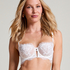 Soutien-gorge à armatures non préformé longline Tiah, Blanc
