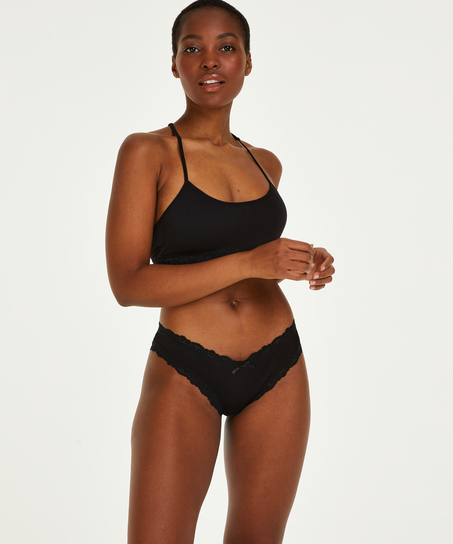 Slip brésilien Jessica, Noir