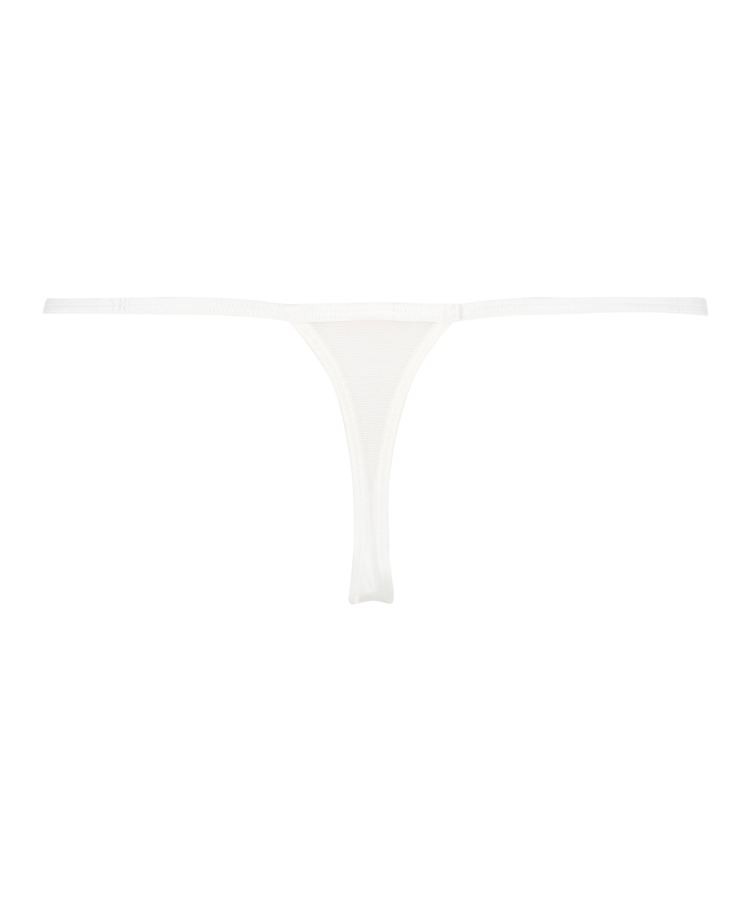String tanga Magda, Blanc, main
