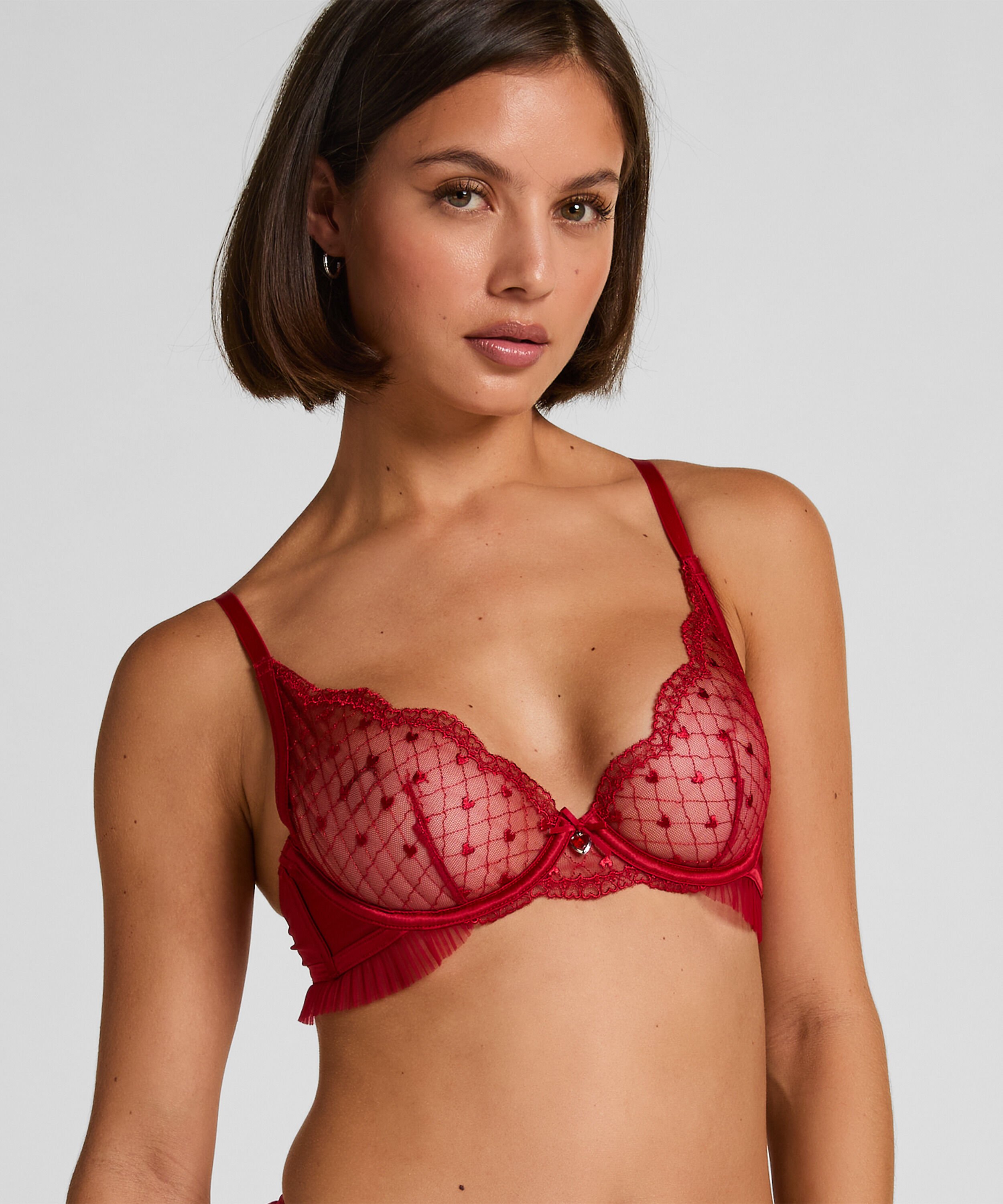 Soutien-gorge à armatures non-préformé Cordelie, Rouge