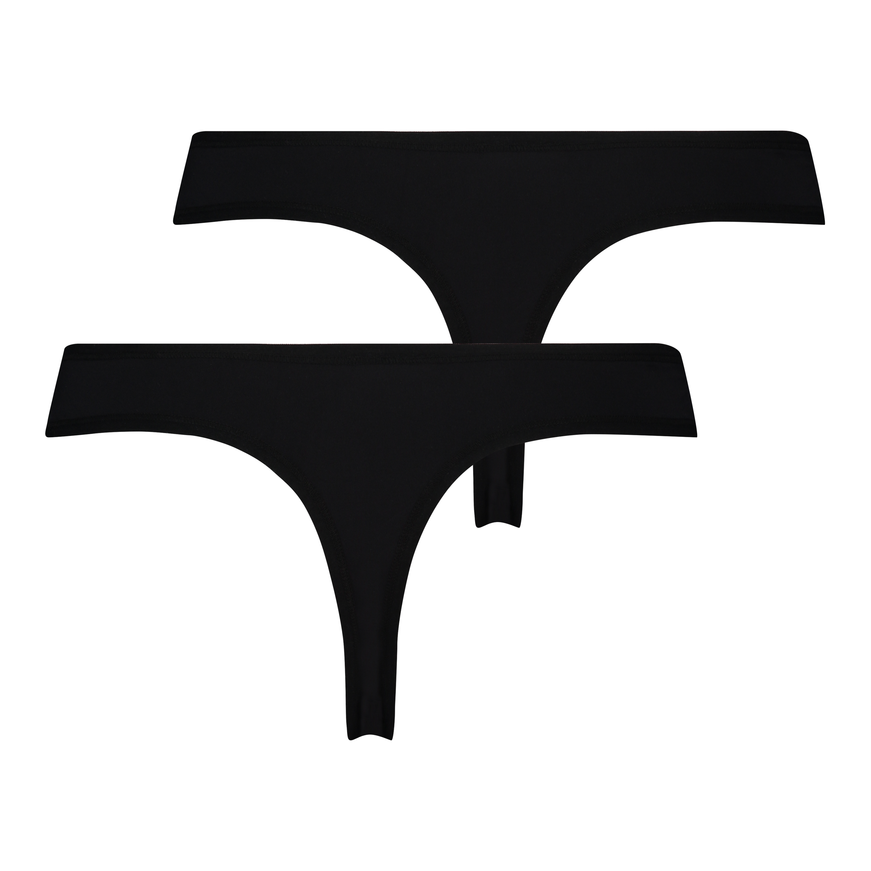 Lot de 2 string Kim micro, Noir, main