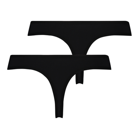 Lot de 2 string Kim micro, Noir