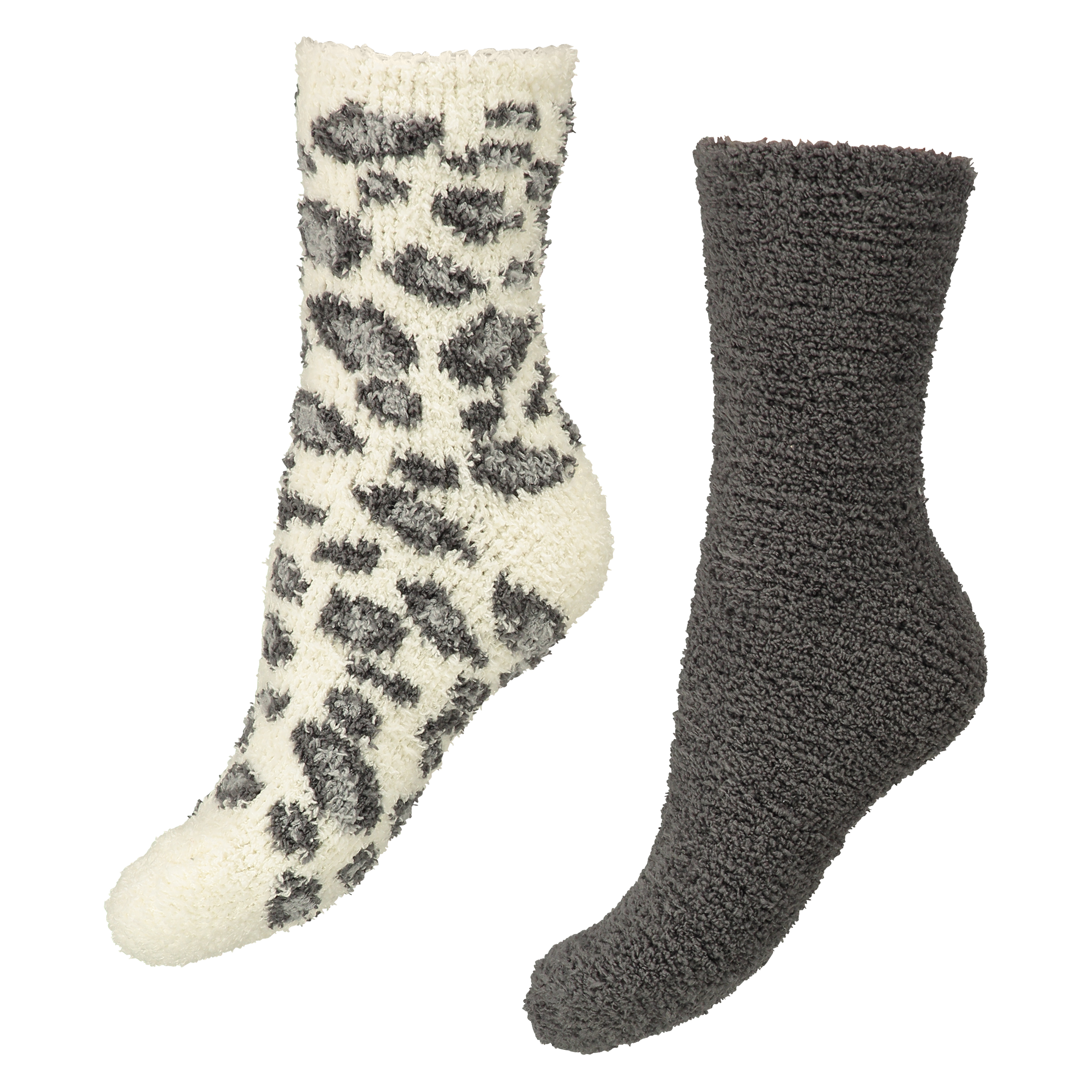 2 paires de Chaussettes, Gris, main