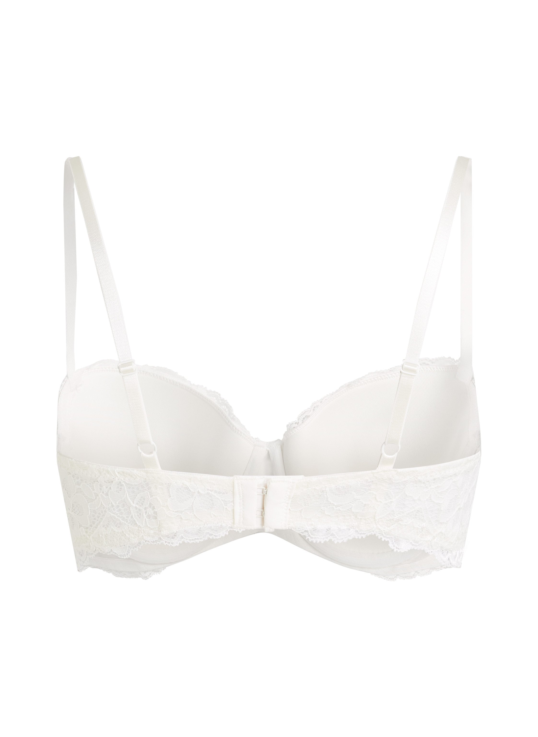 Soutien-gorge à armatures préformé Marine, Blanc, main