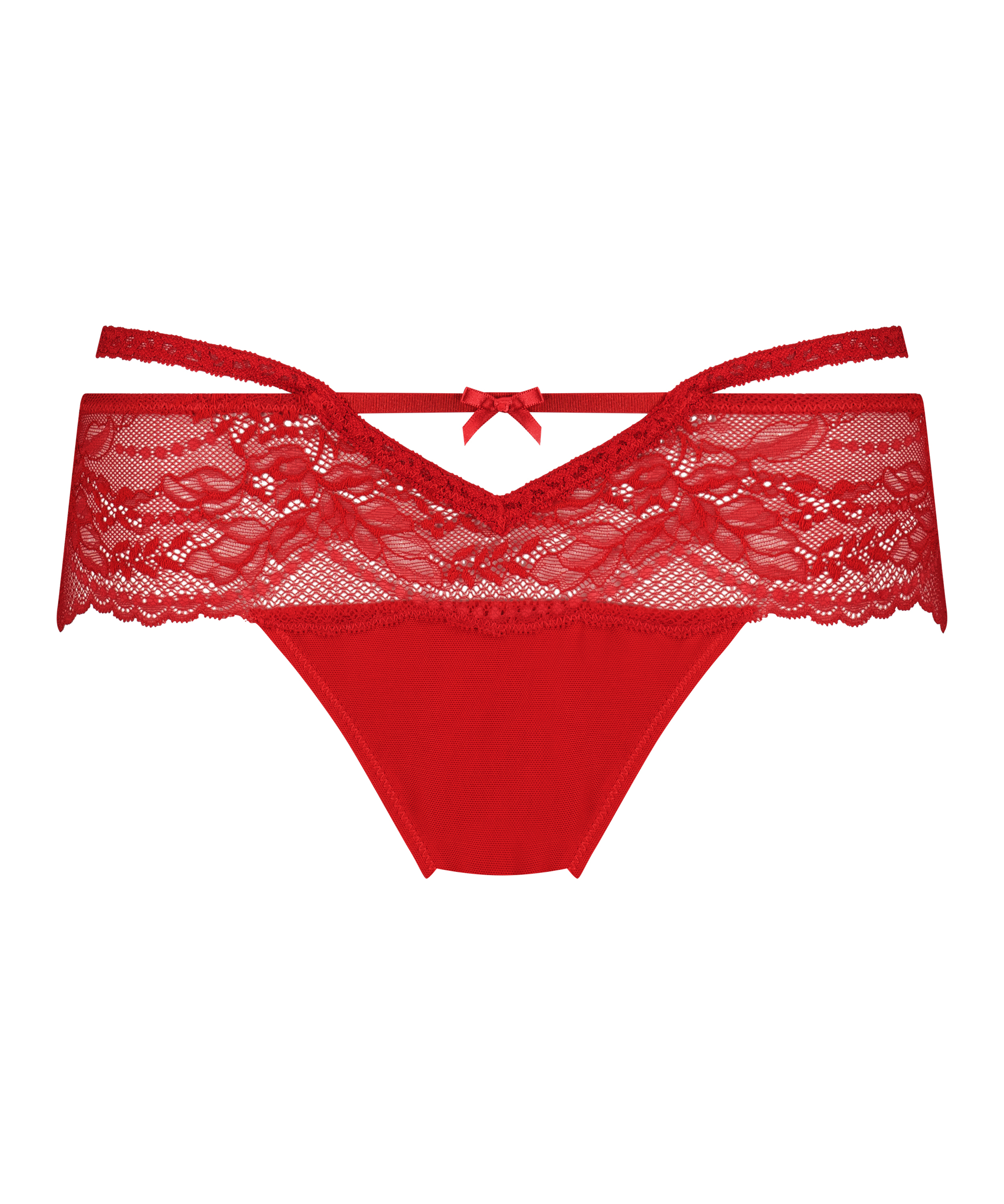 Boxer String Cara, Rouge, main