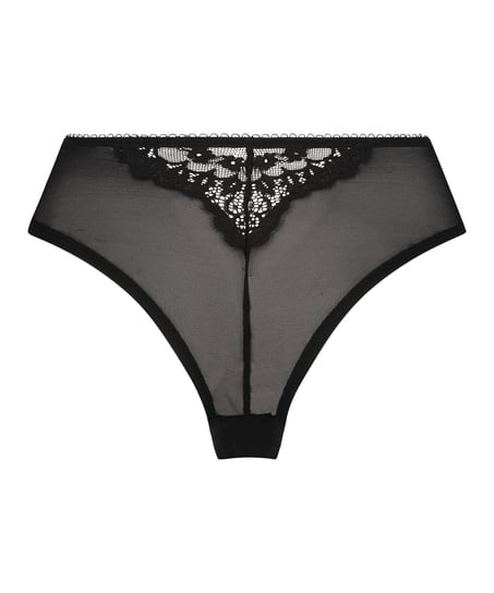 Slip br&eacute;silien Daisy, Noir