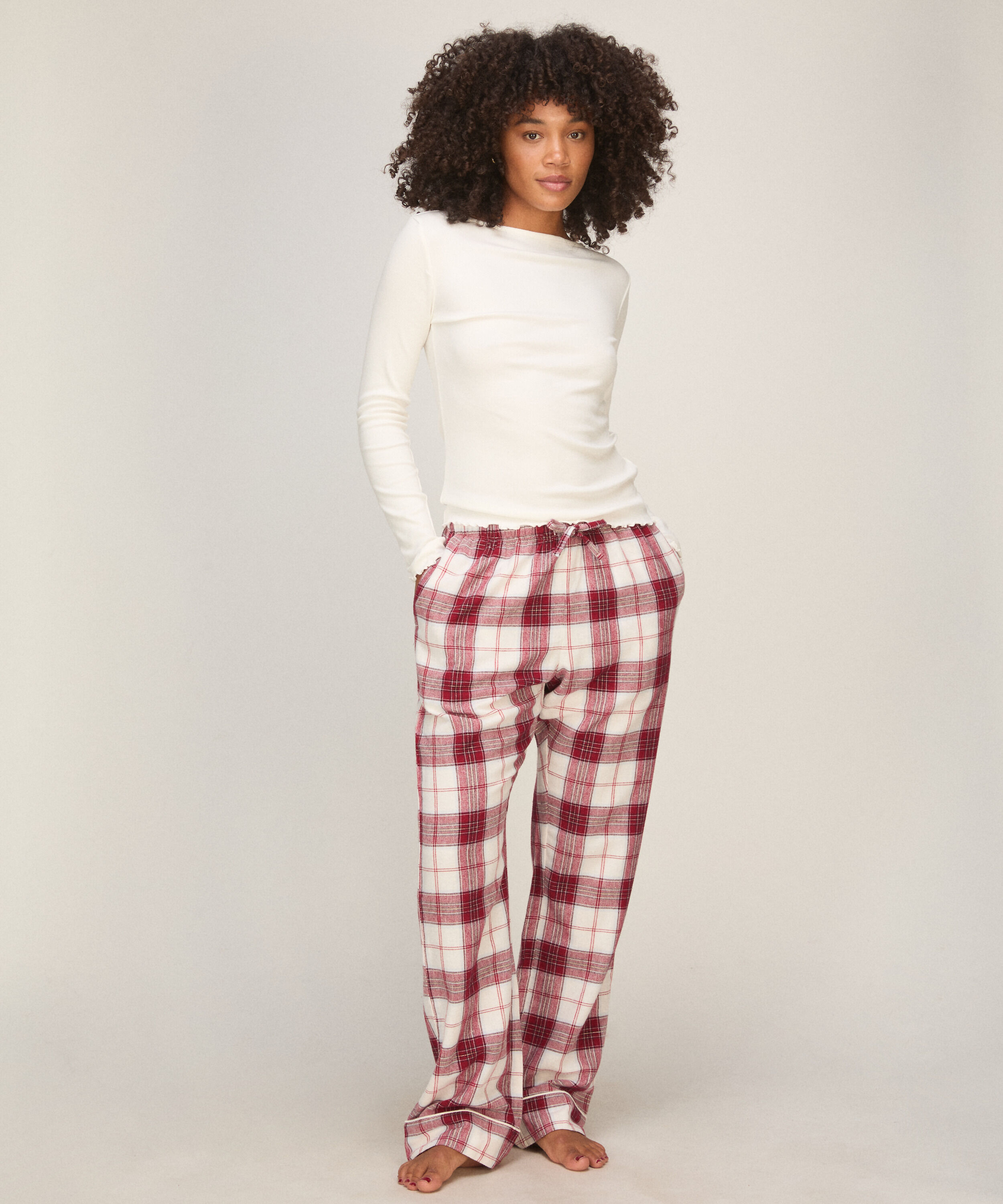 Boatneck Top, Blanc