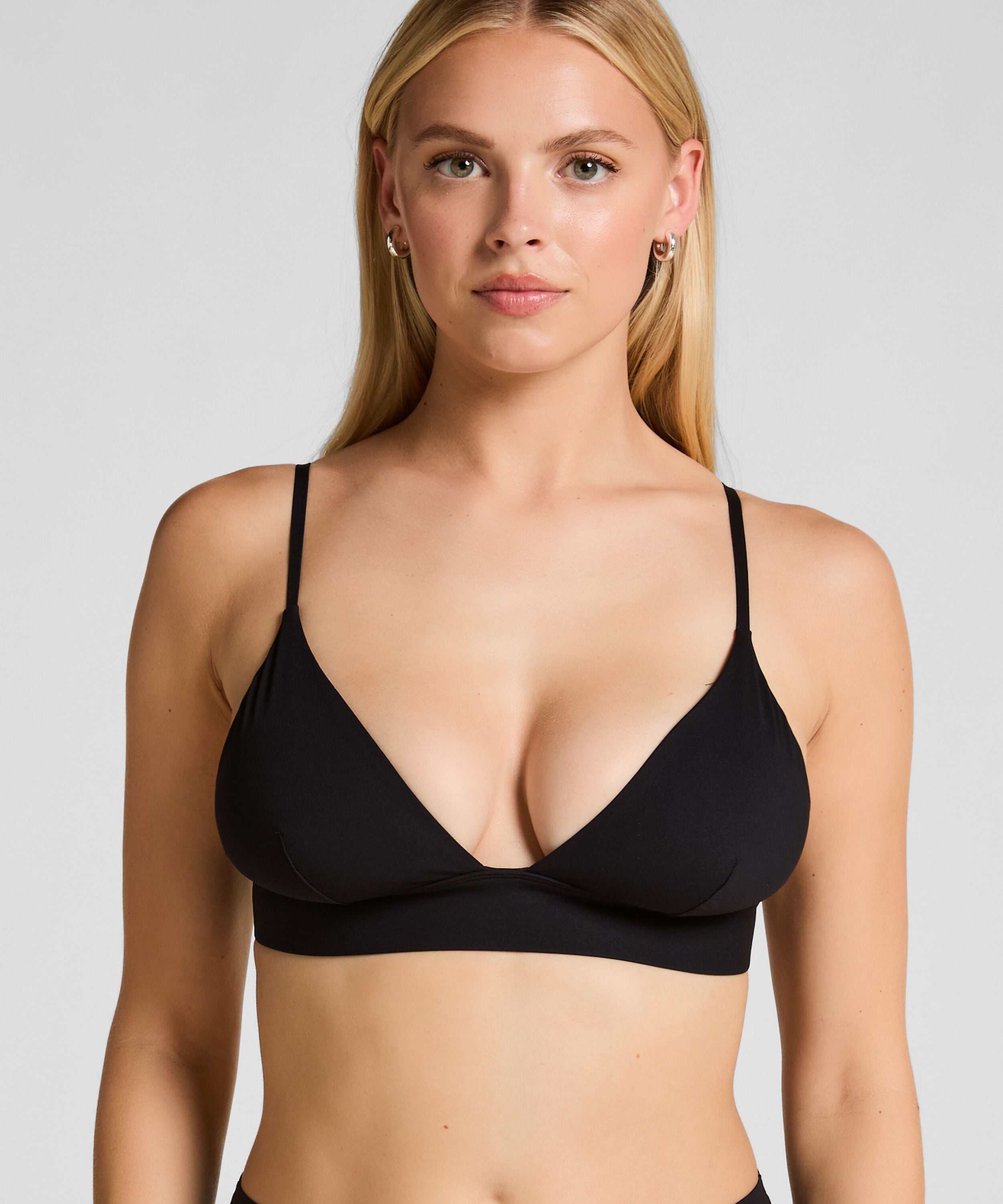 Triangle Brassière Smooth, Noir