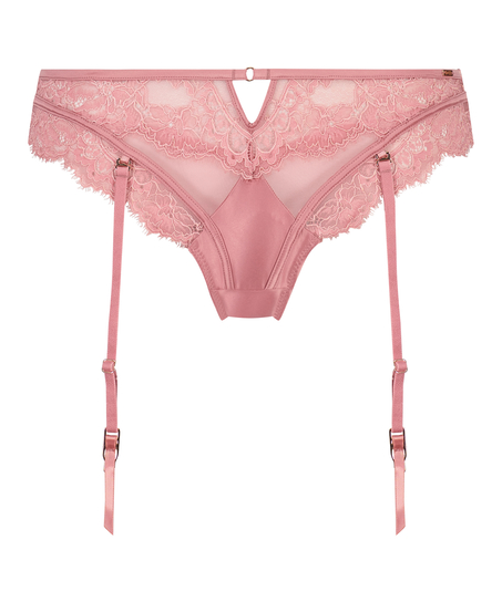 Slip br&eacute;silien taille haute Cecile, Rose