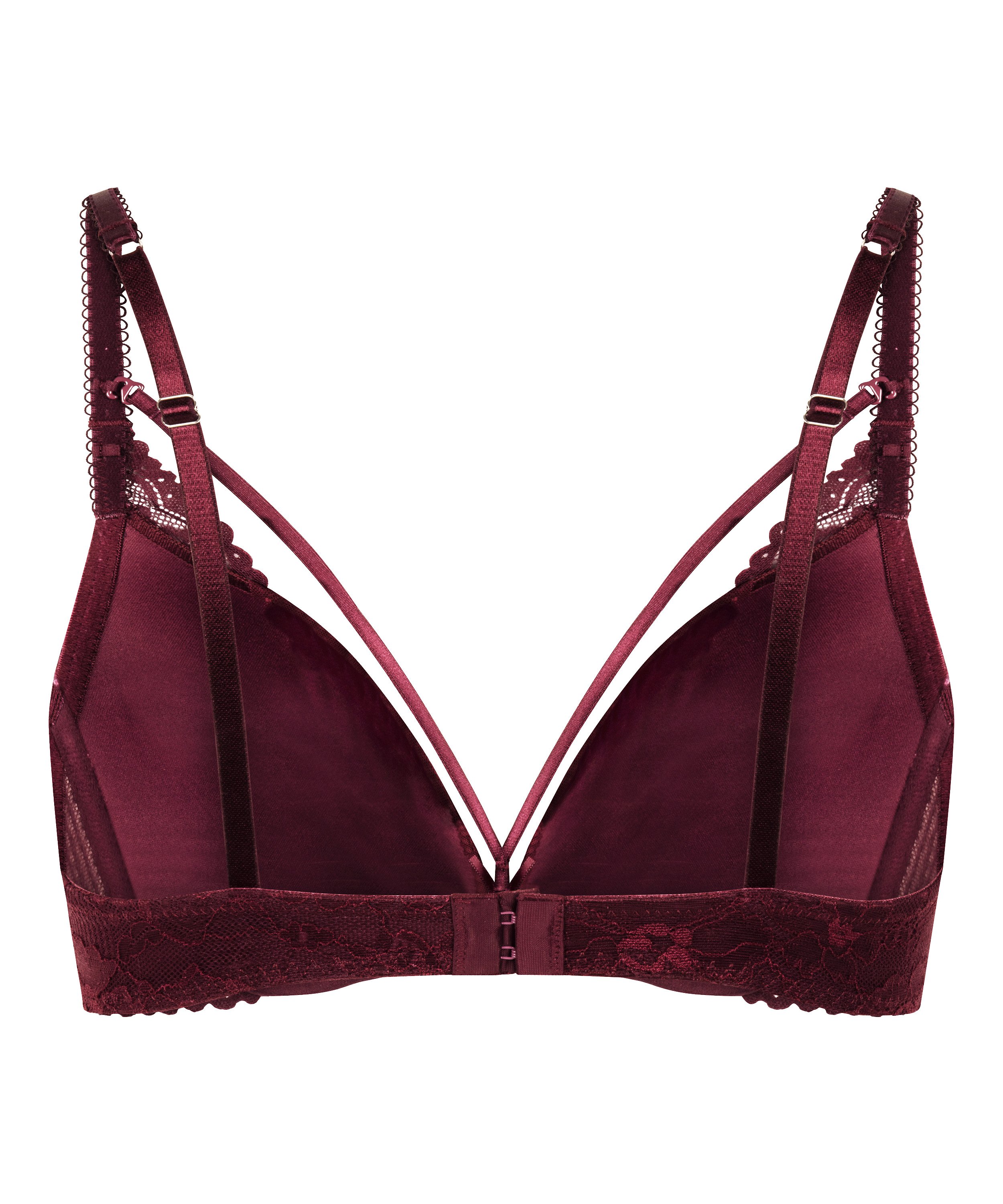 Soutien-gorge push-up &agrave; armatures pr&eacute;form&eacute; Isadora, Rouge, main