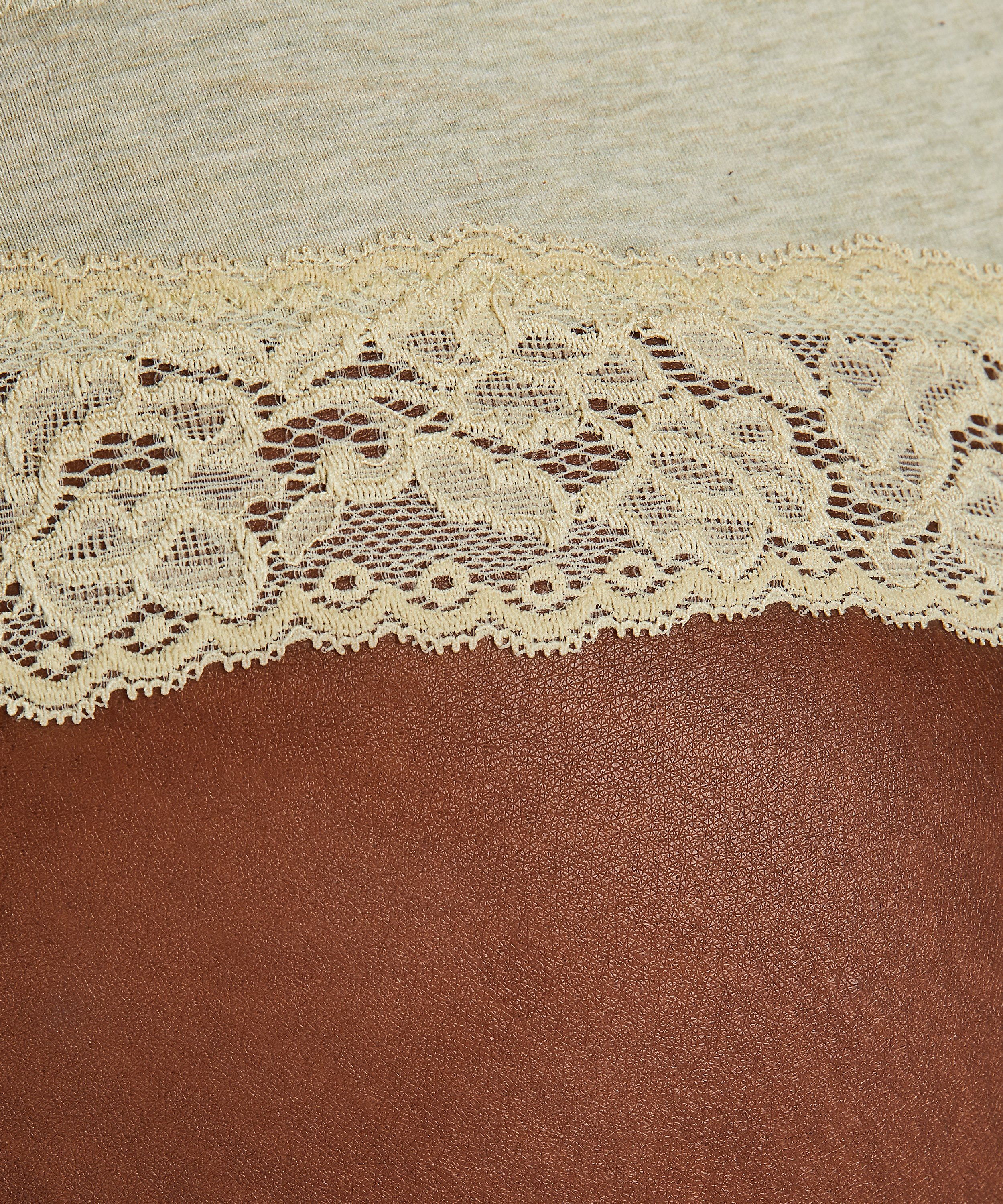 Boxer string Coton, Vert, main