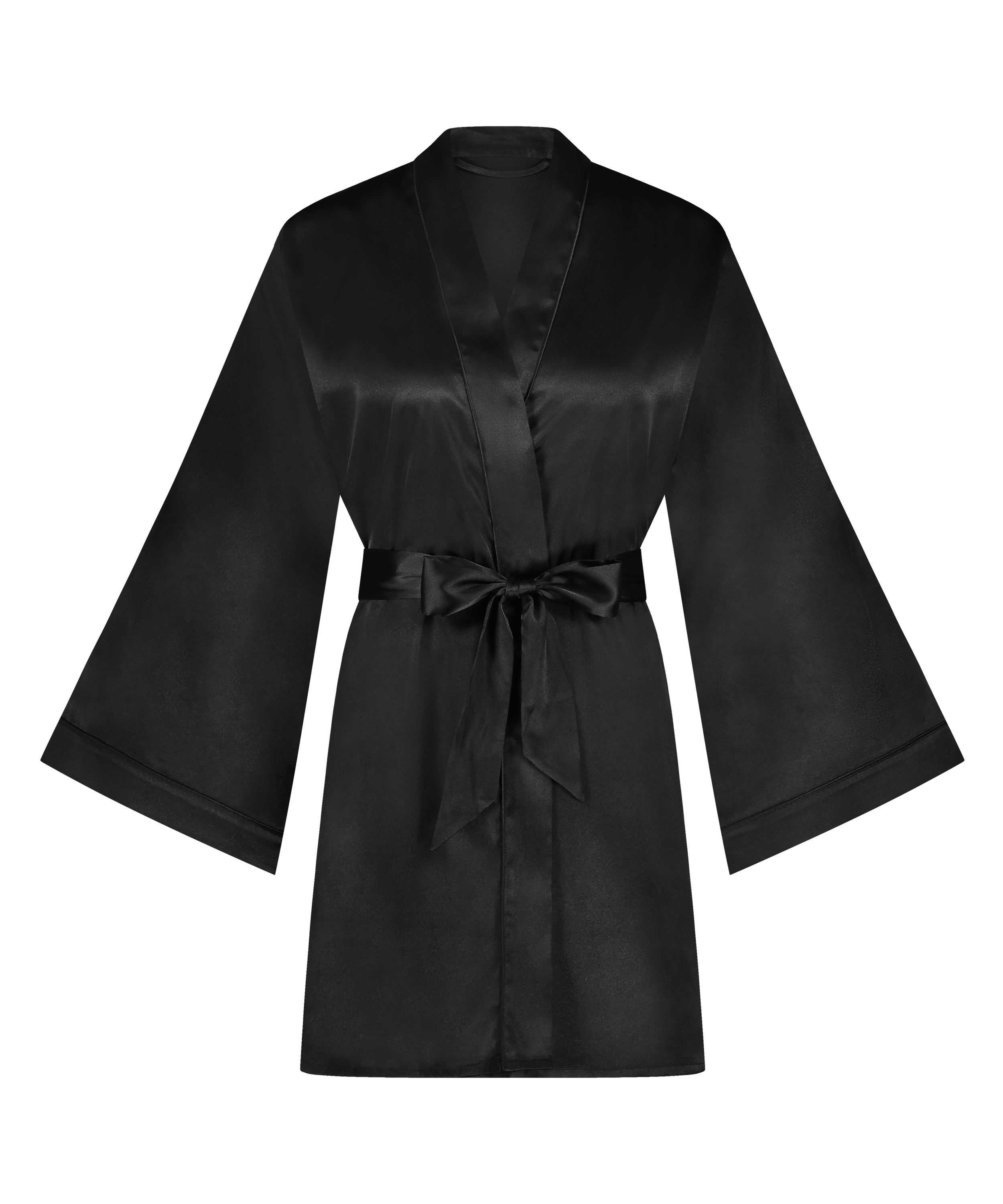 Kimono Satin, Noir, main