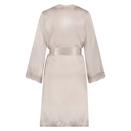 Kimono en dentelle de soie, Rose