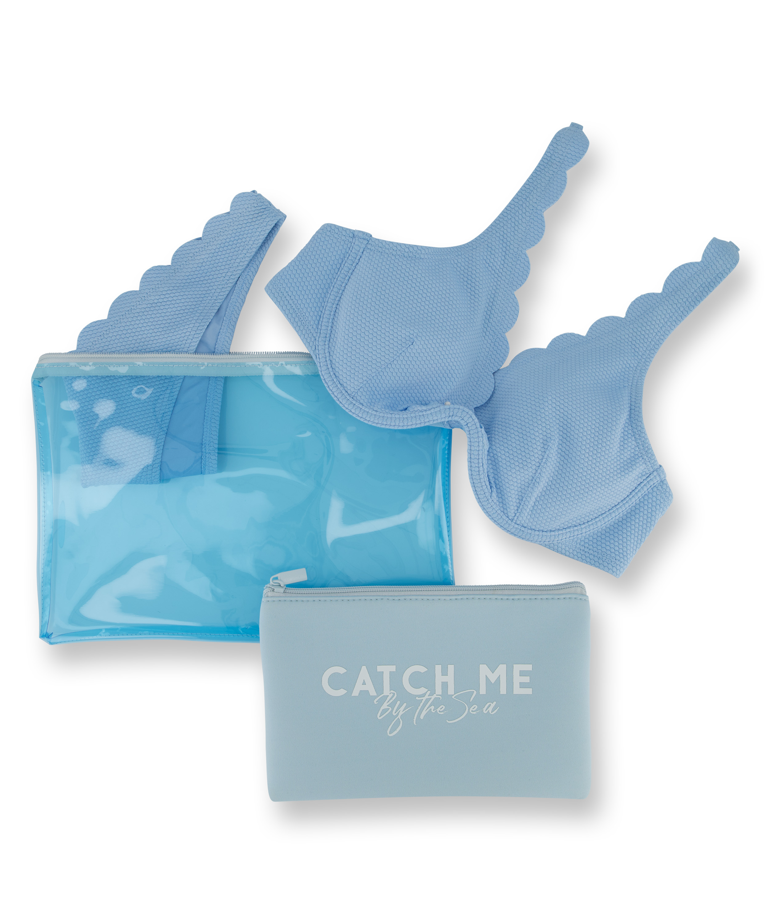 Pochette Bikini, Bleu, main