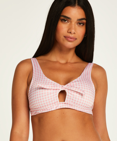 Haut de bikini croptop Seychelles, Rose