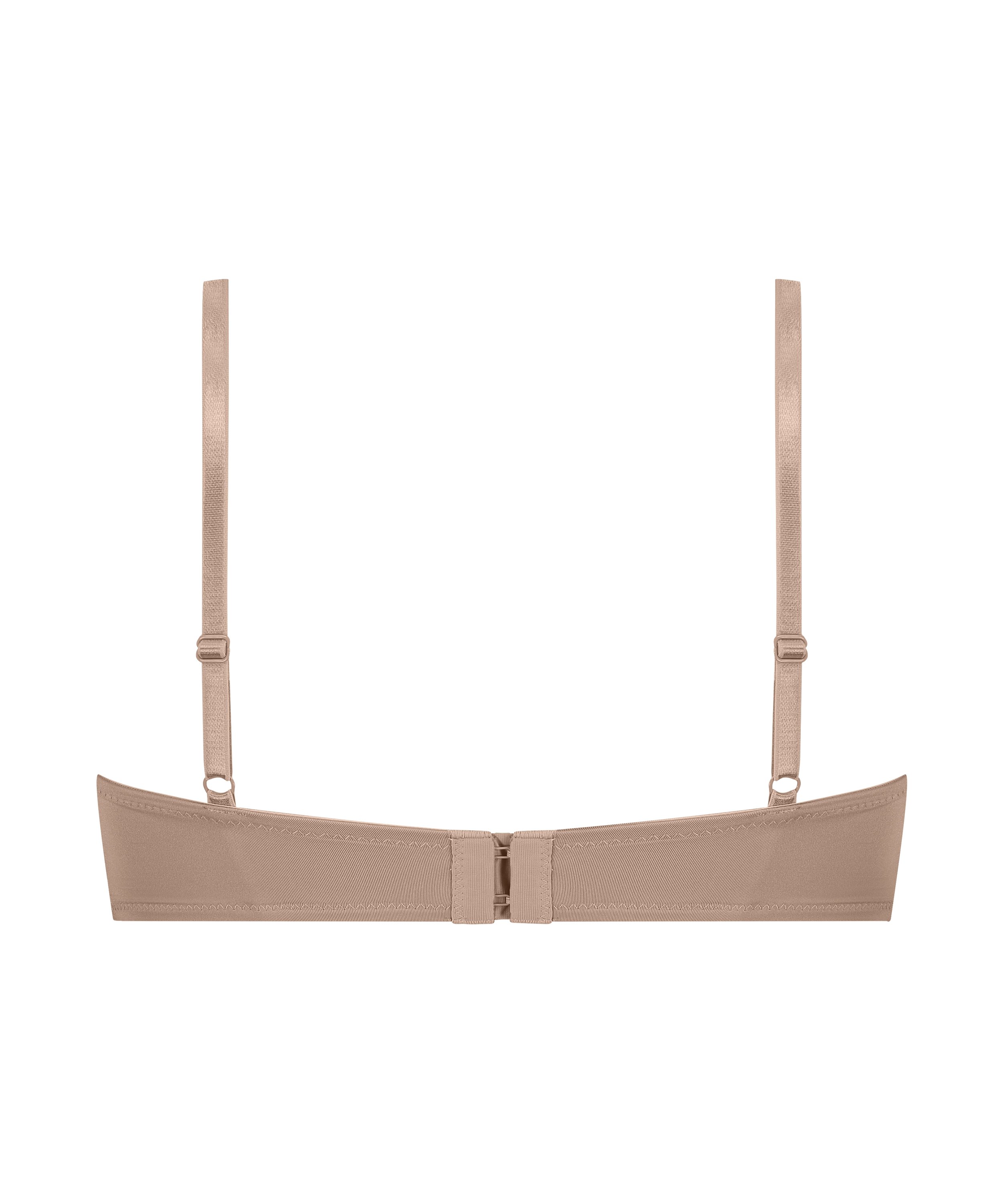 Soutien-gorge à armatures non-préformé longline Anya, Marron, main