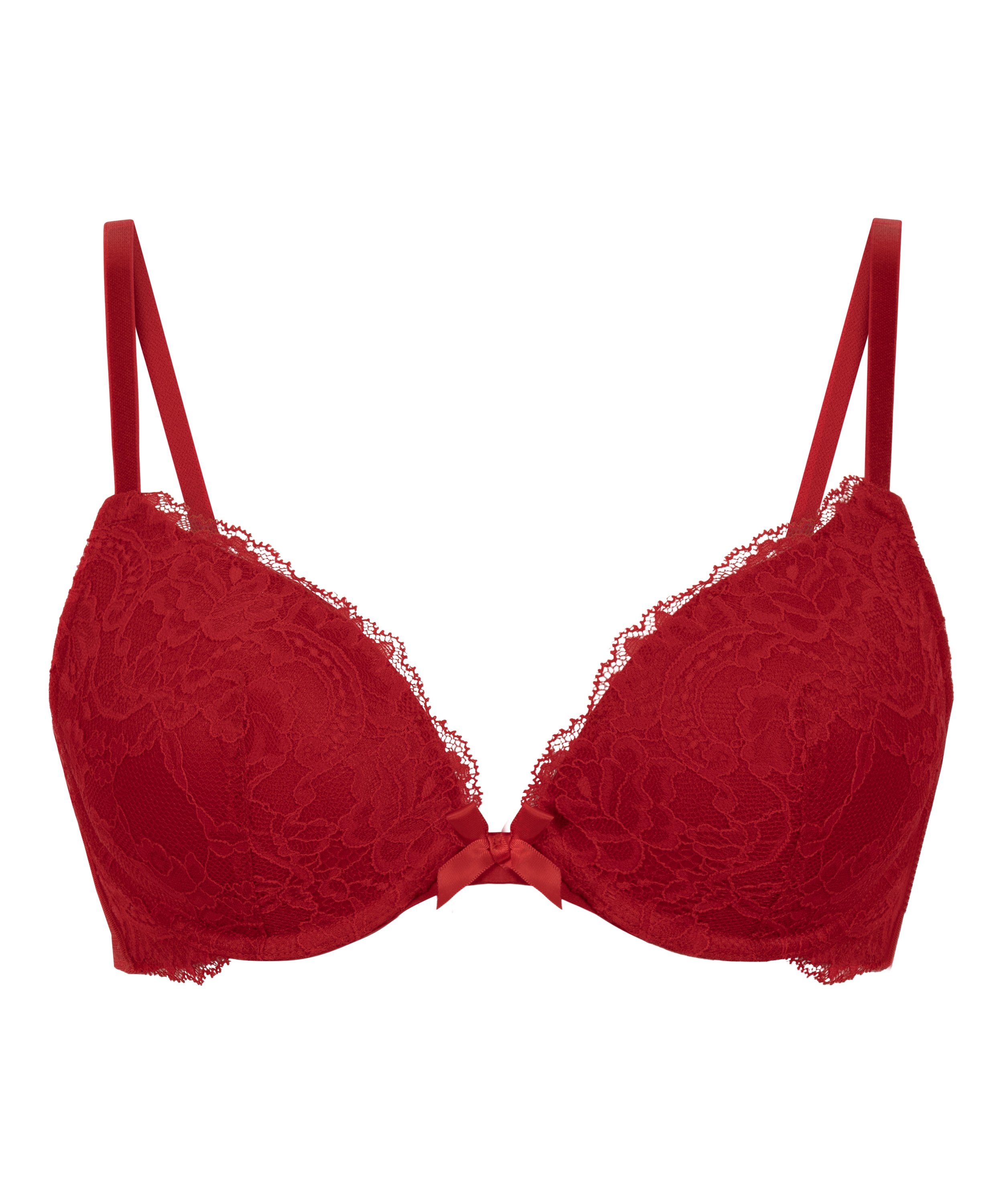 Soutien-gorge push-up à armatures préformé Teddy, Rouge, main