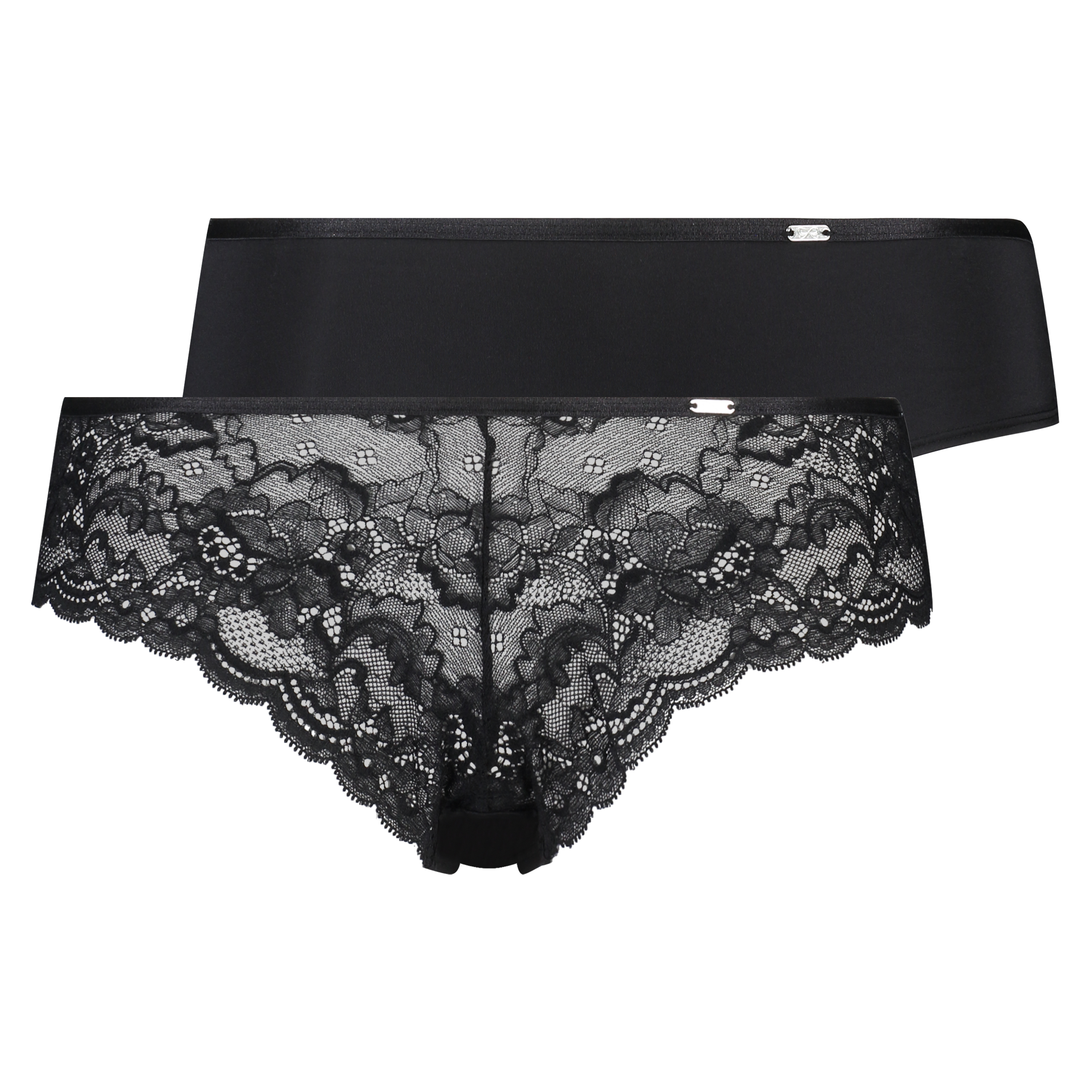 Lot de 2 slips brésiliens Angie, Noir, main