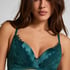 Soutien-gorge à armatures rembourré longline Julia, Vert