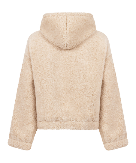 Sweat à Capuche polaire Snuggle, Beige