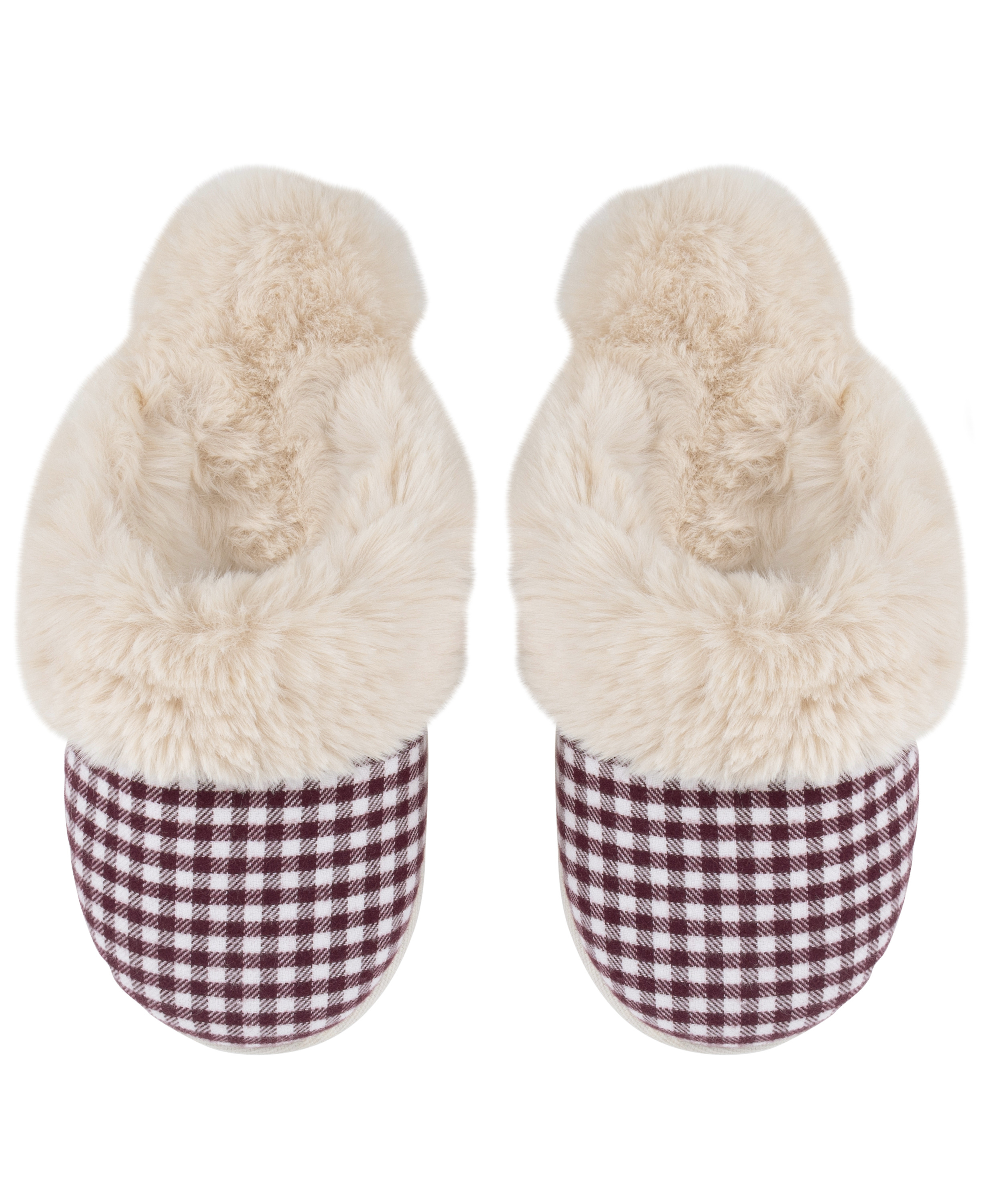 Pantoufles Reya, Rouge, main