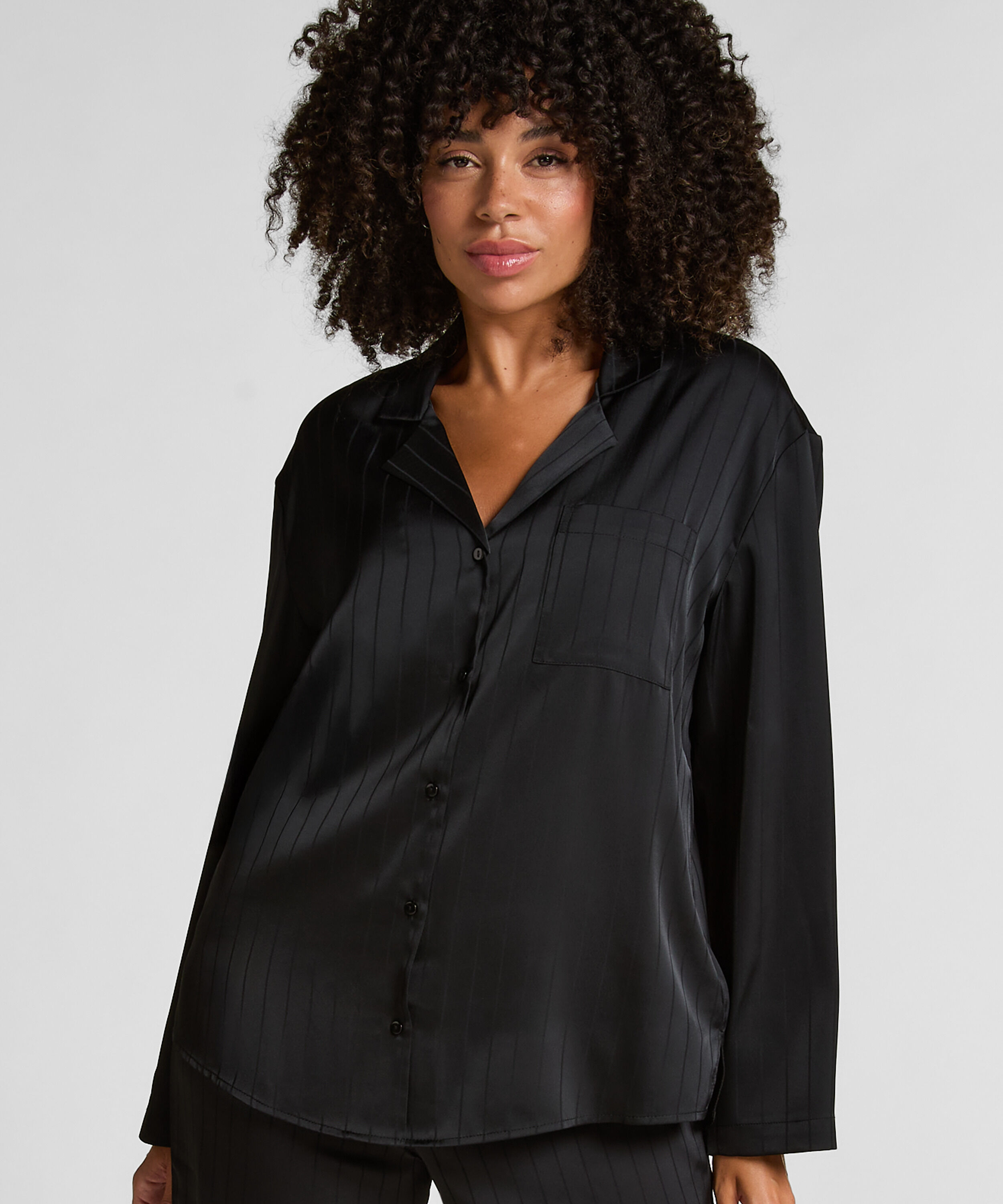 Veste en satin à rayures